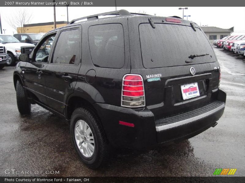 Black / Black 2007 Mercury Mariner Luxury 4WD