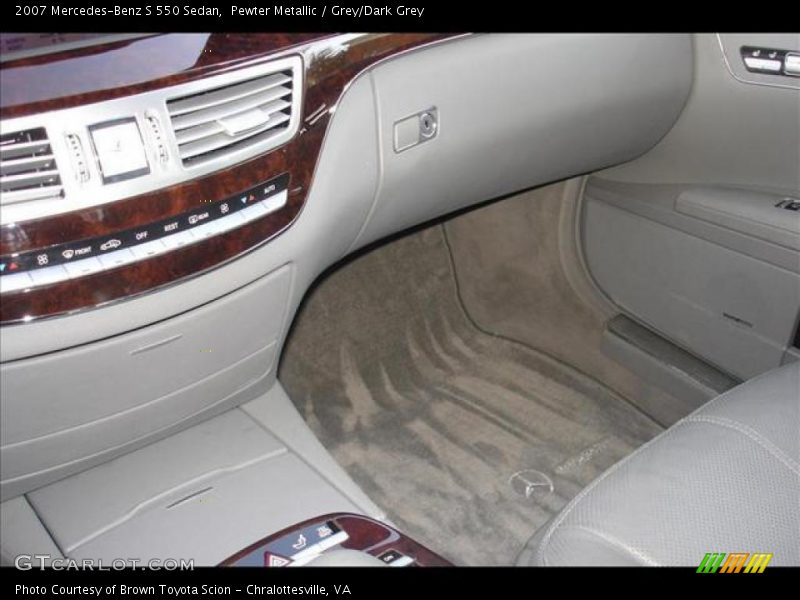 Pewter Metallic / Grey/Dark Grey 2007 Mercedes-Benz S 550 Sedan