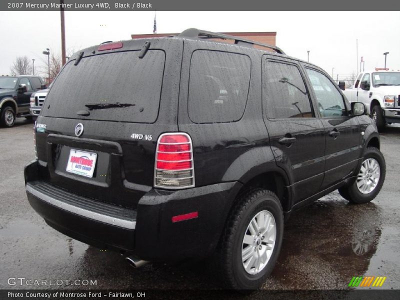 Black / Black 2007 Mercury Mariner Luxury 4WD