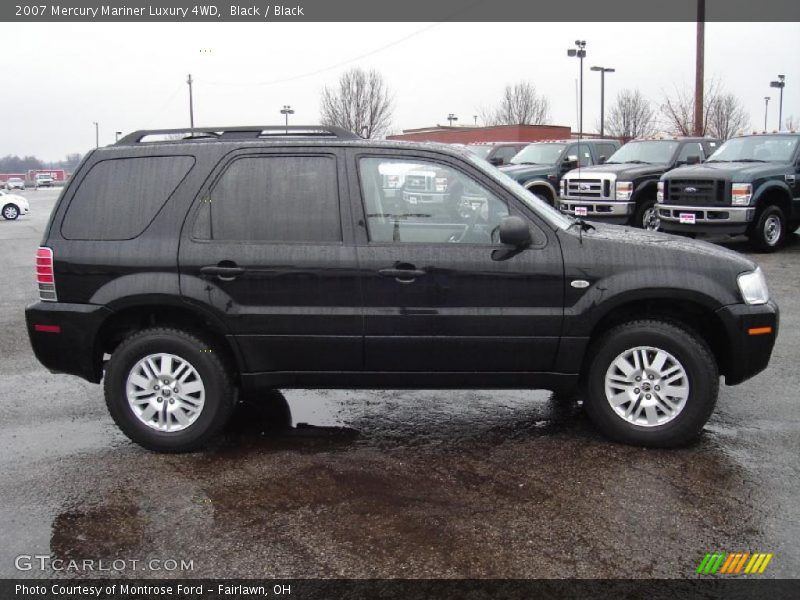 Black / Black 2007 Mercury Mariner Luxury 4WD