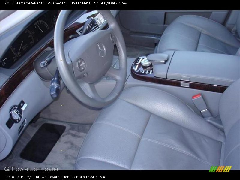 Pewter Metallic / Grey/Dark Grey 2007 Mercedes-Benz S 550 Sedan