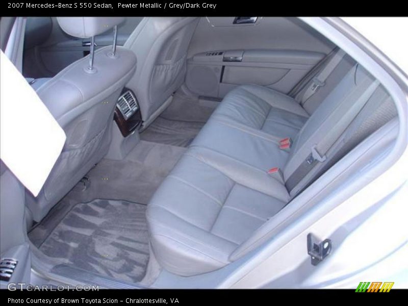 Pewter Metallic / Grey/Dark Grey 2007 Mercedes-Benz S 550 Sedan