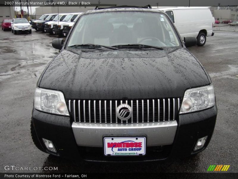 Black / Black 2007 Mercury Mariner Luxury 4WD