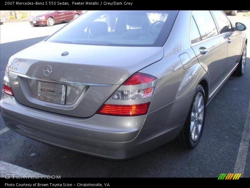 Pewter Metallic / Grey/Dark Grey 2007 Mercedes-Benz S 550 Sedan