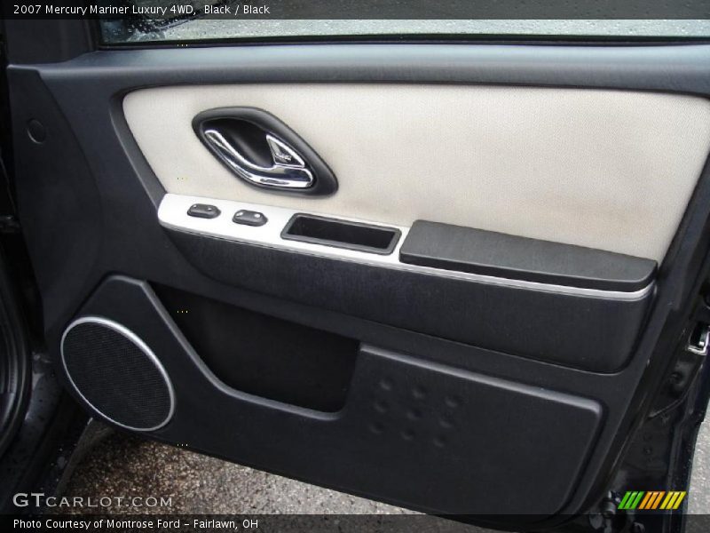 Black / Black 2007 Mercury Mariner Luxury 4WD