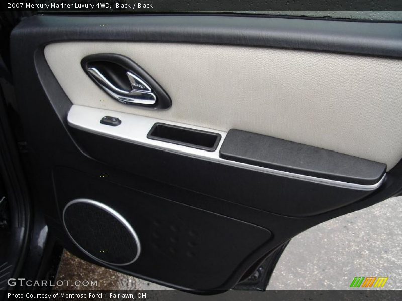 Black / Black 2007 Mercury Mariner Luxury 4WD
