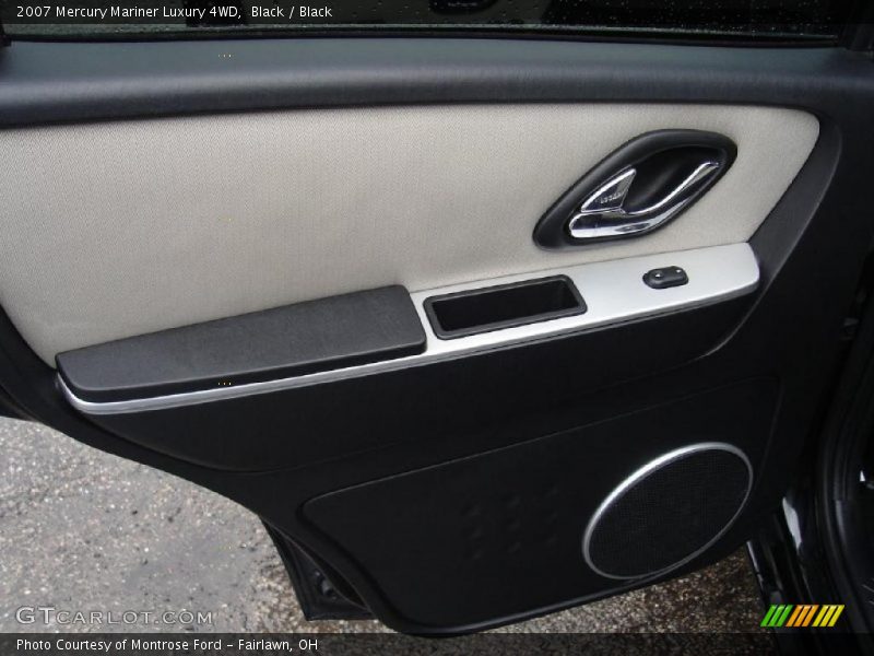 Black / Black 2007 Mercury Mariner Luxury 4WD