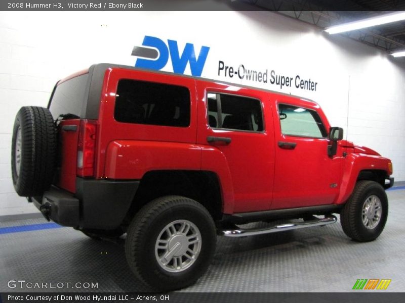 Victory Red / Ebony Black 2008 Hummer H3