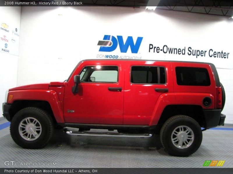 Victory Red / Ebony Black 2008 Hummer H3