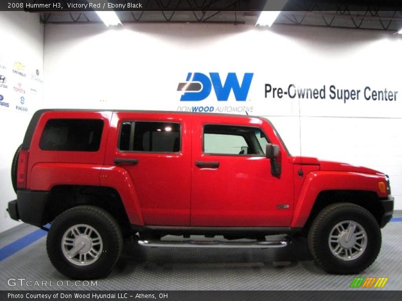 Victory Red / Ebony Black 2008 Hummer H3