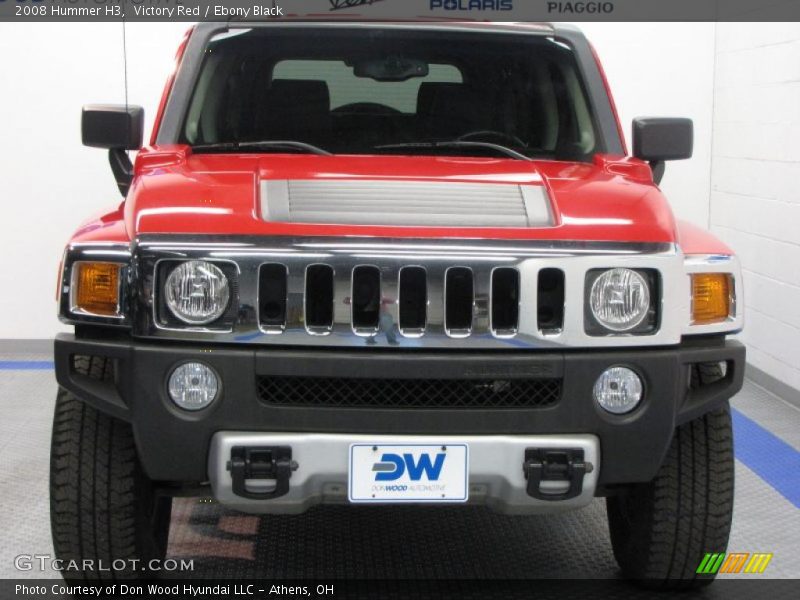 Victory Red / Ebony Black 2008 Hummer H3