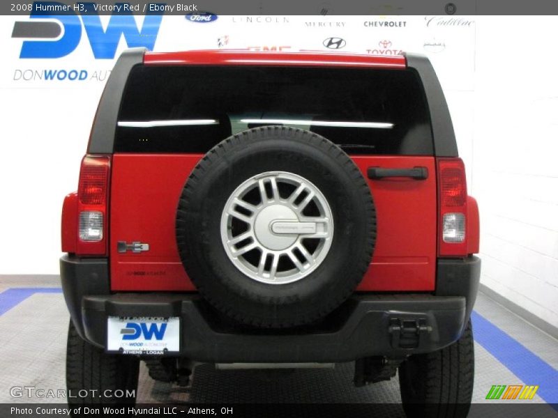Victory Red / Ebony Black 2008 Hummer H3