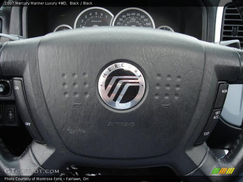 Black / Black 2007 Mercury Mariner Luxury 4WD