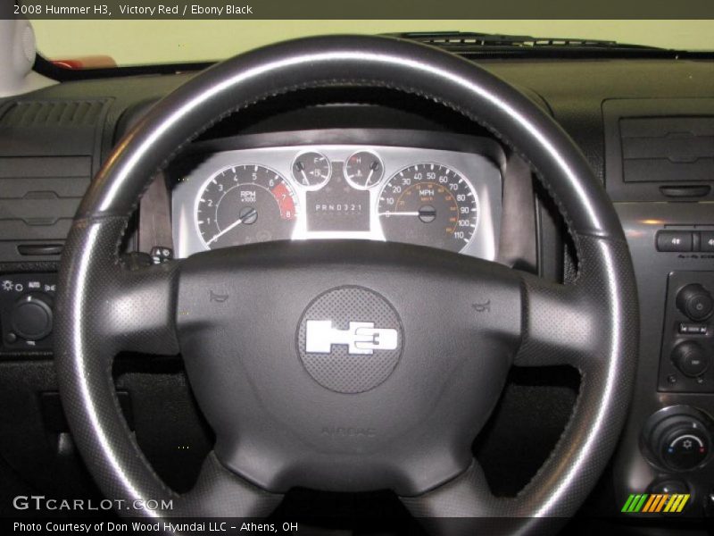 Victory Red / Ebony Black 2008 Hummer H3