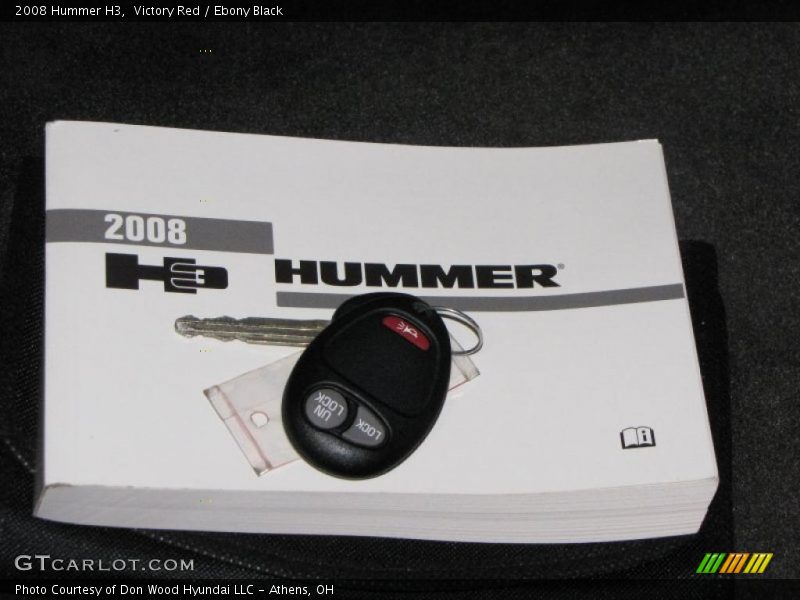 Victory Red / Ebony Black 2008 Hummer H3