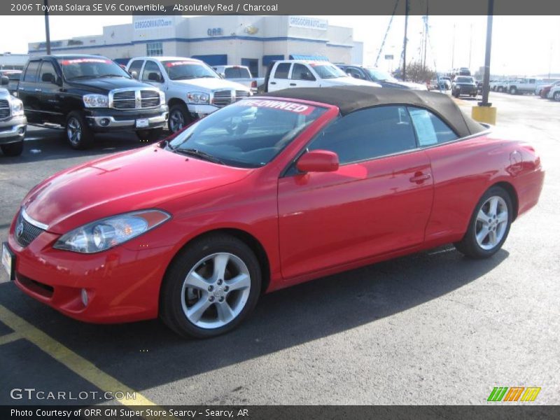 Absolutely Red / Charcoal 2006 Toyota Solara SE V6 Convertible