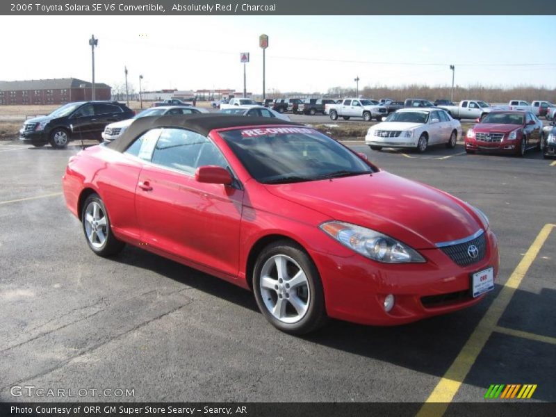 Absolutely Red / Charcoal 2006 Toyota Solara SE V6 Convertible