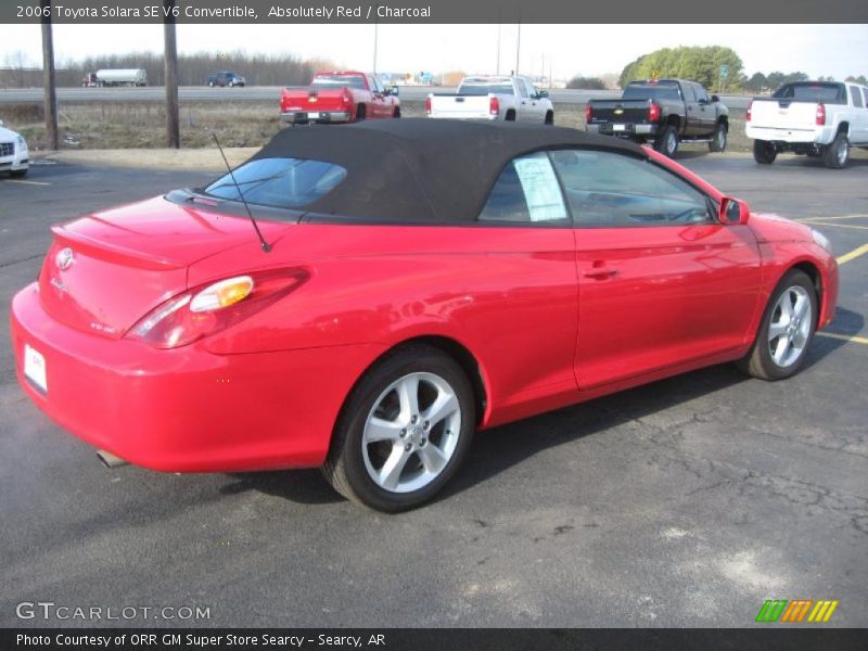 Absolutely Red / Charcoal 2006 Toyota Solara SE V6 Convertible