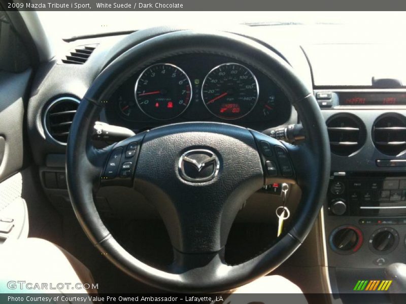 White Suede / Dark Chocolate 2009 Mazda Tribute i Sport