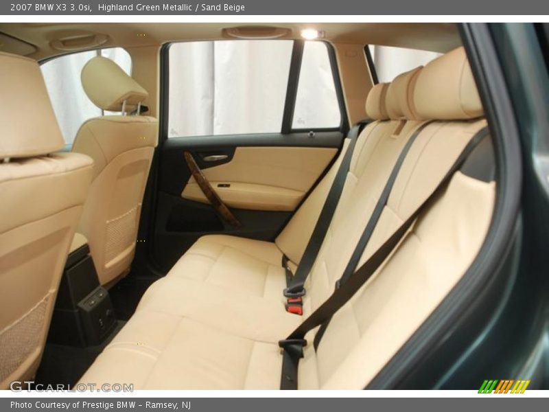 Highland Green Metallic / Sand Beige 2007 BMW X3 3.0si
