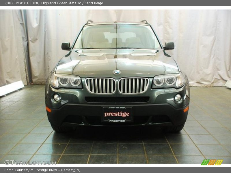 Highland Green Metallic / Sand Beige 2007 BMW X3 3.0si