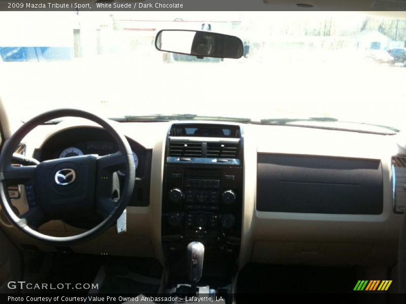 White Suede / Dark Chocolate 2009 Mazda Tribute i Sport