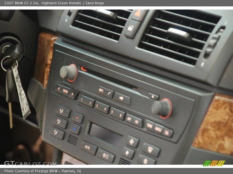 Highland Green Metallic / Sand Beige 2007 BMW X3 3.0si