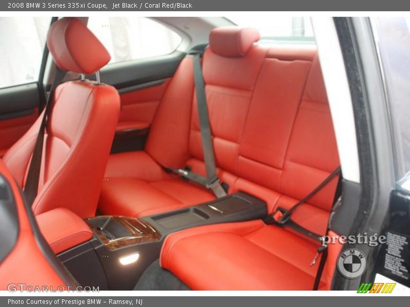 Jet Black / Coral Red/Black 2008 BMW 3 Series 335xi Coupe