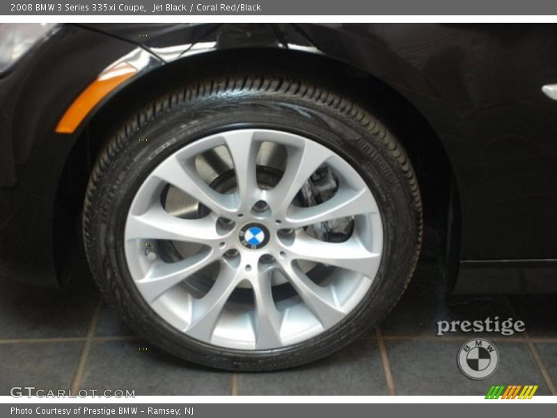 Jet Black / Coral Red/Black 2008 BMW 3 Series 335xi Coupe