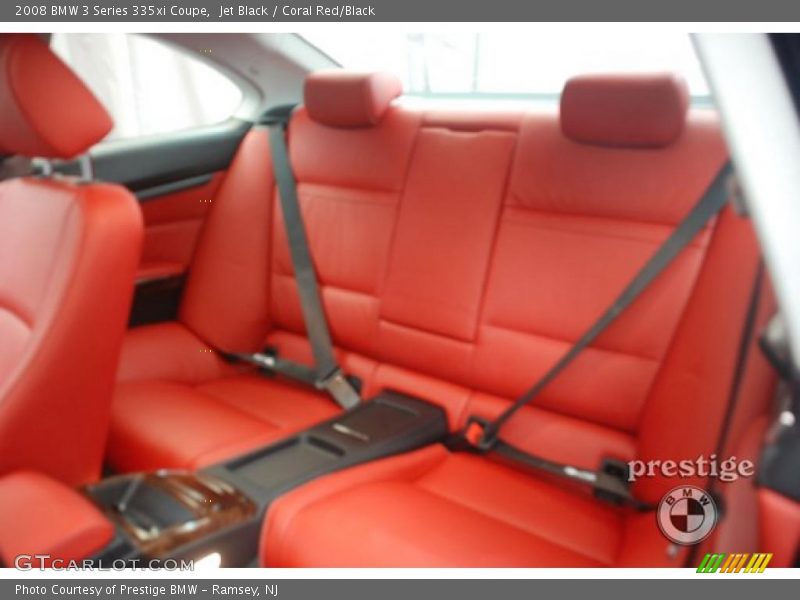 Jet Black / Coral Red/Black 2008 BMW 3 Series 335xi Coupe