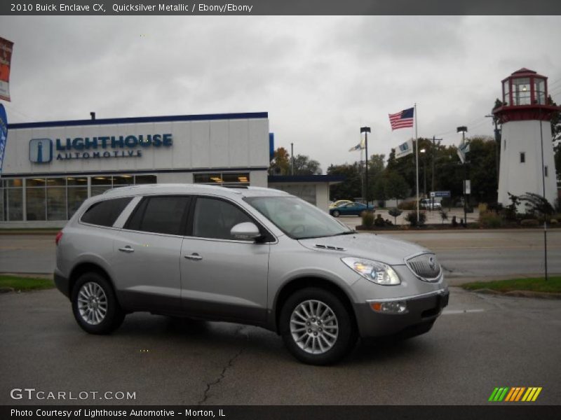 Quicksilver Metallic / Ebony/Ebony 2010 Buick Enclave CX