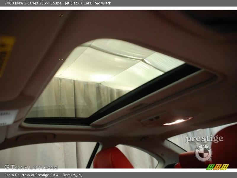 Jet Black / Coral Red/Black 2008 BMW 3 Series 335xi Coupe