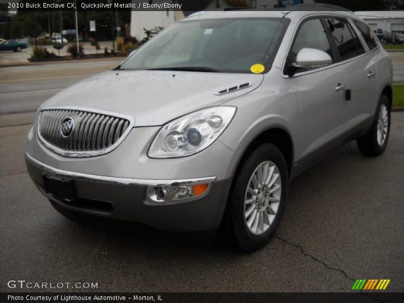 Quicksilver Metallic / Ebony/Ebony 2010 Buick Enclave CX