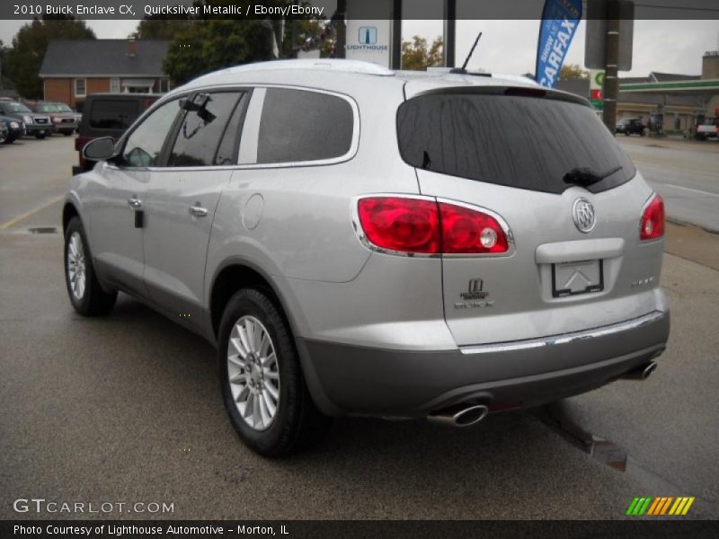 Quicksilver Metallic / Ebony/Ebony 2010 Buick Enclave CX