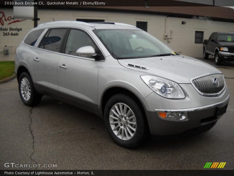 Quicksilver Metallic / Ebony/Ebony 2010 Buick Enclave CX