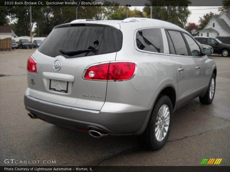 Quicksilver Metallic / Ebony/Ebony 2010 Buick Enclave CX