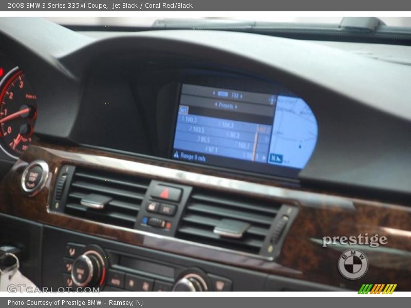 Jet Black / Coral Red/Black 2008 BMW 3 Series 335xi Coupe
