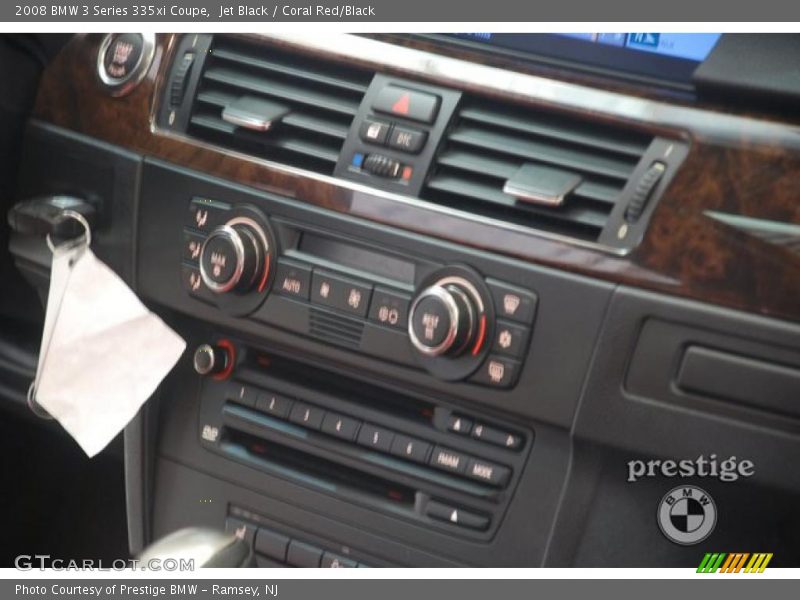 Jet Black / Coral Red/Black 2008 BMW 3 Series 335xi Coupe