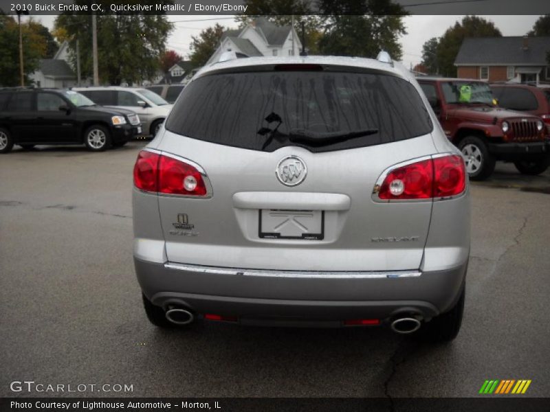 Quicksilver Metallic / Ebony/Ebony 2010 Buick Enclave CX