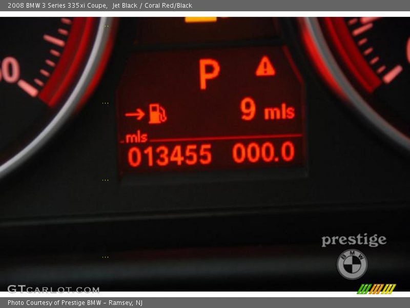 Jet Black / Coral Red/Black 2008 BMW 3 Series 335xi Coupe