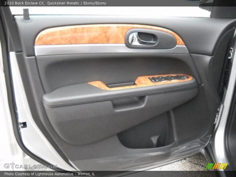 Quicksilver Metallic / Ebony/Ebony 2010 Buick Enclave CX