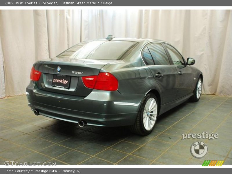 Tasman Green Metallic / Beige 2009 BMW 3 Series 335i Sedan