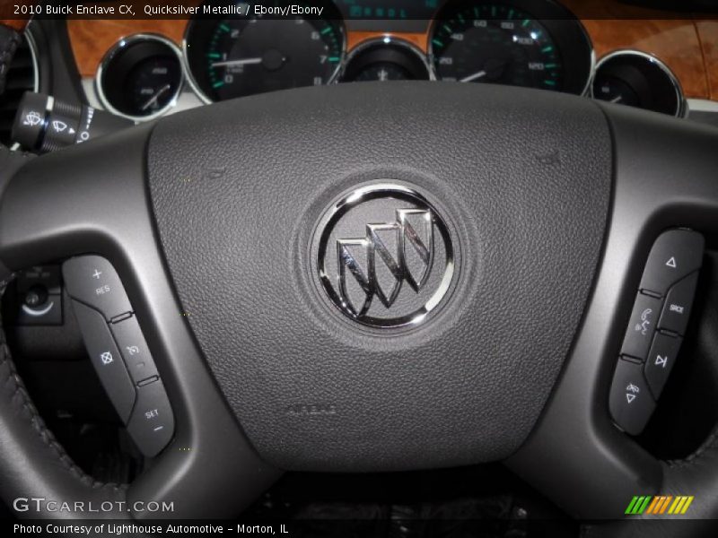 Quicksilver Metallic / Ebony/Ebony 2010 Buick Enclave CX