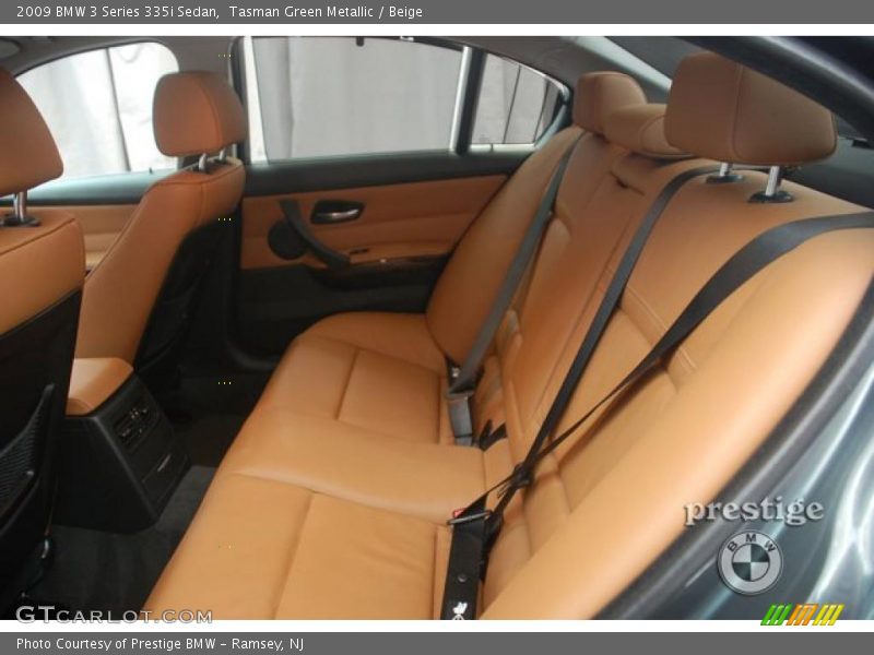 Tasman Green Metallic / Beige 2009 BMW 3 Series 335i Sedan
