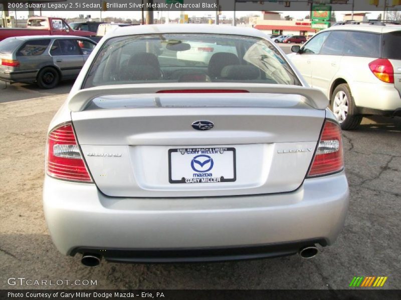 Brilliant Silver Metallic / Charcoal Black 2005 Subaru Legacy 2.5i Sedan