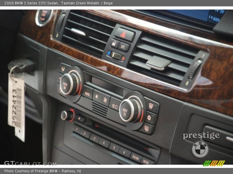 Tasman Green Metallic / Beige 2009 BMW 3 Series 335i Sedan