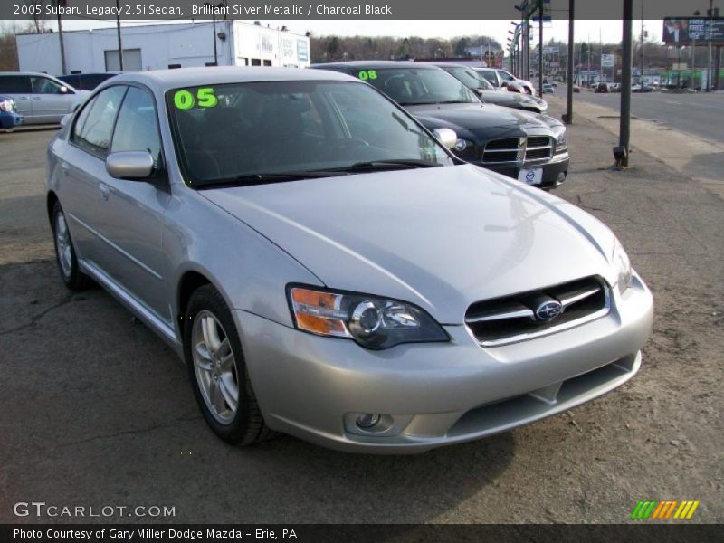 Brilliant Silver Metallic / Charcoal Black 2005 Subaru Legacy 2.5i Sedan