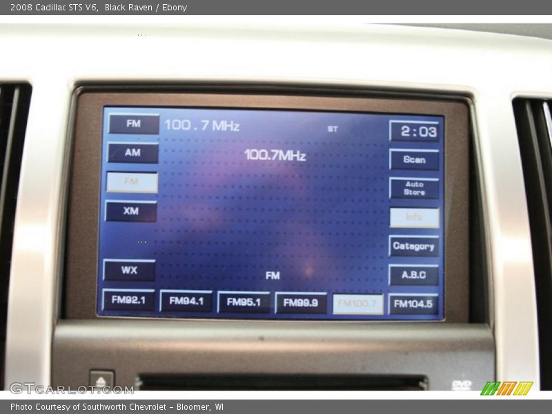 Black Raven / Ebony 2008 Cadillac STS V6