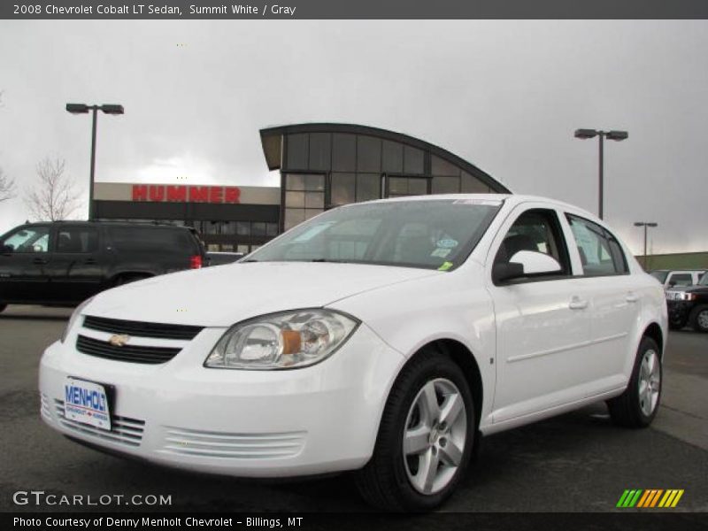Summit White / Gray 2008 Chevrolet Cobalt LT Sedan