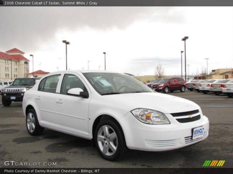 Summit White / Gray 2008 Chevrolet Cobalt LT Sedan